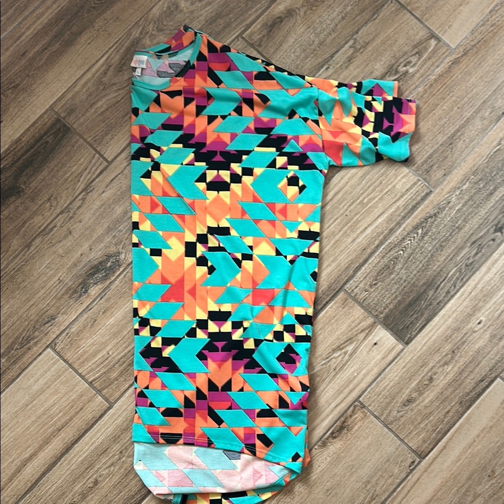 Irma Geometric Print Tunic Top